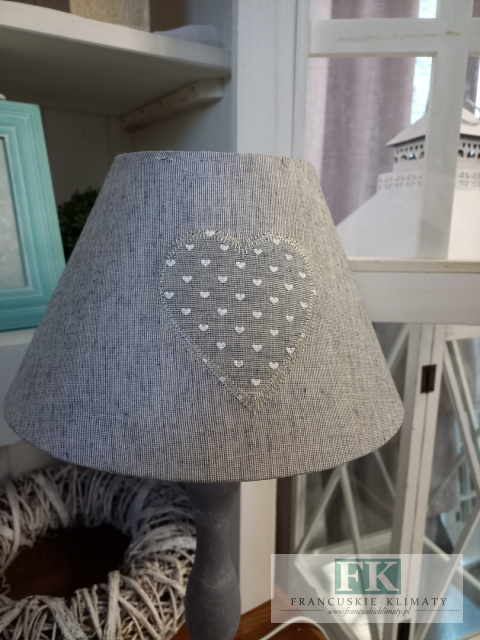 LAMPA SHABBY CHIC WYS 49 CM VINTAGE RETRO SERCE LAMPA SHABBY CHIC WYS 49 CM VINTAGE RETRO SERCE