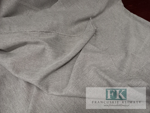 TKANINA MATERIAŁ ZASŁONOWY , OBRUSOWY SZER 160 CM SZARY MELANŻ