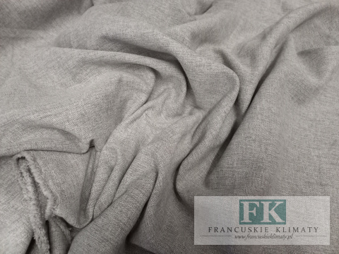 TKANINA MATERIAŁ ZASŁONOWY , OBRUSOWY SZER 160 CM SZARY MELANŻ