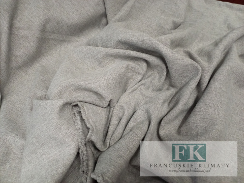 TKANINA MATERIAŁ ZASŁONOWY , OBRUSOWY SZER 160 CM SZARY MELANŻ