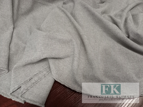 TKANINA MATERIAŁ ZASŁONOWY , OBRUSOWY SZER 160 CM SZARY MELANŻ