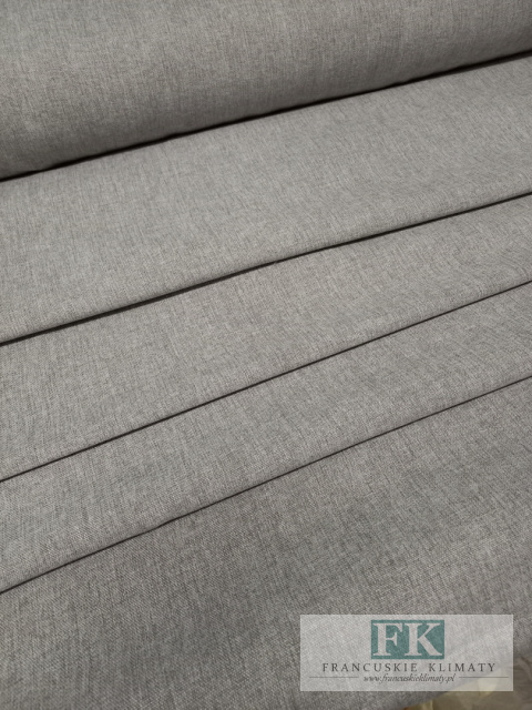 TKANINA MATERIAŁ ZASŁONOWY , OBRUSOWY SZER 160 CM SZARY MELANŻ