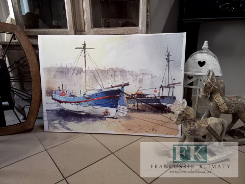 OBRAZ NA PŁÓTNIE KUTER 100/70 CM