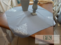 SERWETA BIEŻNIK 85X85 SREBRNA CHOINKA ŚWIĘTA