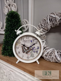 ZEGAR W KSZTAŁCIE BUDZIKA MOTYL 27 CM , metal ZEGAR W KSZTAŁCIE BUDZIKA MOTYL 27 CM , metal