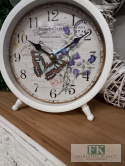 ZEGAR W KSZTAŁCIE BUDZIKA MOTYL 27 CM , metal ZEGAR W KSZTAŁCIE BUDZIKA MOTYL 27 CM , metal