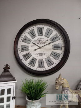 ZEGAR CZARNA RAMA 61 CM metal