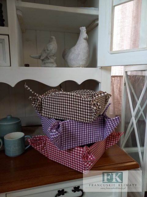 KOSZYCZEK WIĄZANY NA PIECZYWO KWADRAT FIOLET