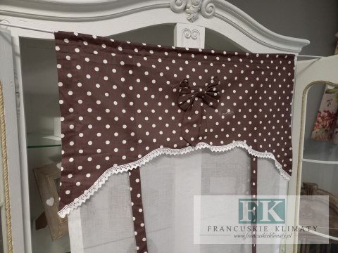 ROLETKA, EKRAN , PANEL PROWANSJA , SHABBY, SZER 80 CM WYS 140 BATYST , BAWEŁNA