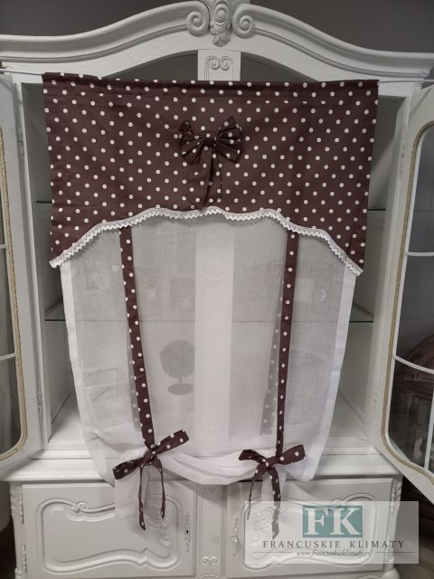 ROLETKA, EKRAN , PANEL PROWANSJA , SHABBY, SZER 80 CM WYS 140 BATYST , BAWEŁNA