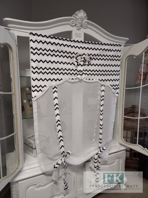ROLETKA, EKRAN , PANEL PROWANSJA , SHABBY, SZER 80 CM WYS 140 BATYST , BAWEŁNA