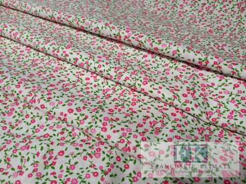 TKANINA BAWEŁNIANA , BAWEŁNA 100% , szer 160 CM ŁĄCZKA RÓŻOWA