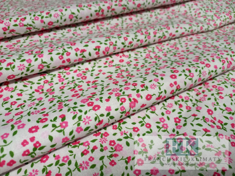 TKANINA BAWEŁNIANA , BAWEŁNA 100% , szer 160 CM ŁĄCZKA RÓŻOWA