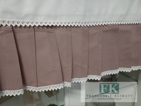 ZAZDROSTKA 100X40 KWIATEK KORONKA BAWEŁNA 100%