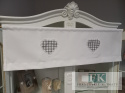 ZAZDROSTKA DWUTRONNA SERCE KRATKA koronka 30/100 SHABBY CHIC, VINTAGE , RETRO
