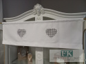 ZAZDROSTKA DWUTRONNA SERCE KRATKA koronka 30/100 SHABBY CHIC, VINTAGE , RETRO