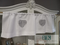 ZAZDROSTKA DWUTRONNA SERCE KRATKA koronka 30/100 SHABBY CHIC, VINTAGE , RETRO