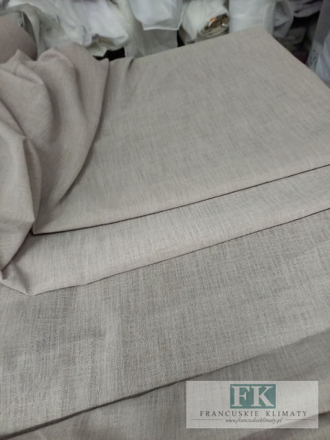 MATERIAŁ , TKANINA NATURA GRUBY SPLOT wysokość ok 300 cm