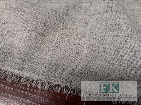 TKANINA MATERIAŁ ZASŁONY OBRUSY POPIEL SZARY MELANŻ SZER 150 CM , PROWANSJA