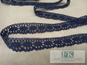 PROWANSJA! KORONKA KLOCKOWA 100 % BAWEŁNA GRANAT 2 CM PROWANSJA! KORONKA KLOCKOWA 100 % BAWEŁNA GRANAT 2 CM
