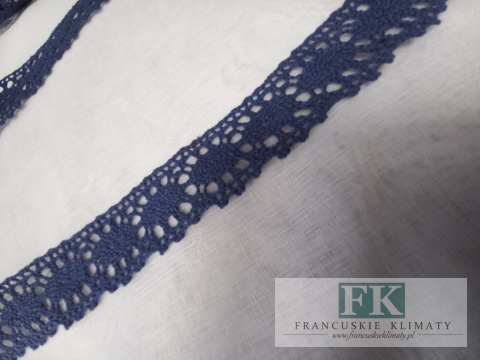 PROWANSJA! KORONKA KLOCKOWA 100 % BAWEŁNA GRANAT 2 CM PROWANSJA! KORONKA KLOCKOWA 100 % BAWEŁNA GRANAT 2 CM