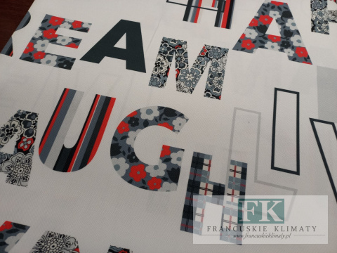 TKANINA ZASŁONOWA LITERY SZER. 140 CM