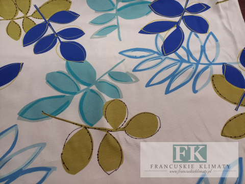 ! TKANINA MATERIAŁ SZER 140 CM KWIATY PASTELOWE tkanina zasłonowa obrusowa