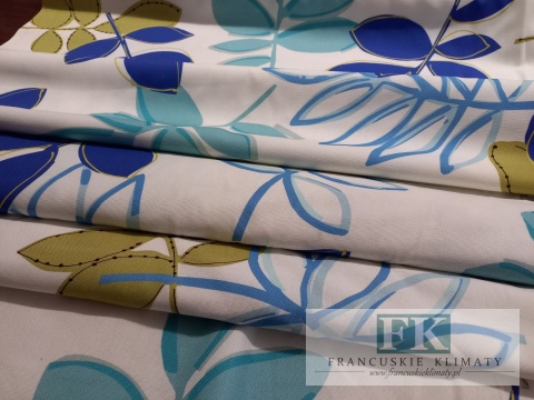 ! TKANINA MATERIAŁ SZER 140 CM KWIATY PASTELOWE tkanina zasłonowa obrusowa