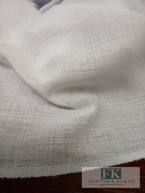 MATERIAŁ , TKANINA BIEL NATURA GRUBY SPLOT szerokość 160 cm