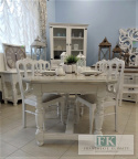 FRANCUSKI STÓŁ 200 cm biały SHABBY PROWANSJA