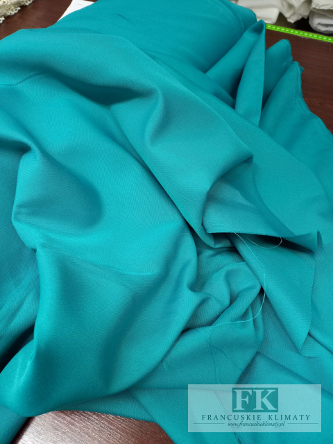 TKANINA MATERIAŁ ZASŁONY OBRUSY TURKUS wys 290 cm