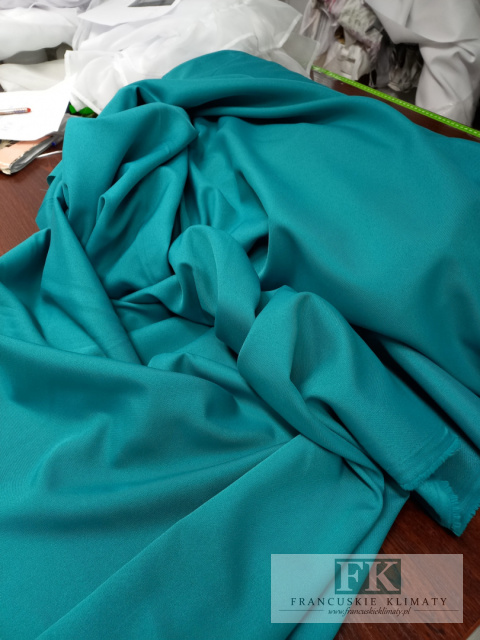 TKANINA MATERIAŁ ZASŁONY OBRUSY TURKUS wys 290 cm