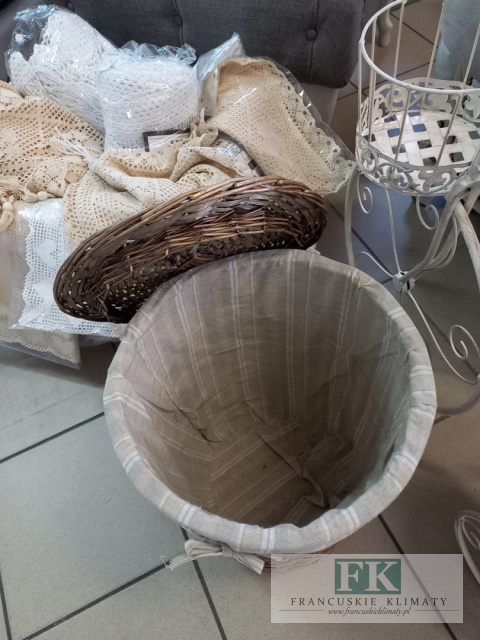KOSZ brudniak wiklina plecionka Z POKRYWĄ 43 CM OKRĄGŁY KOSZ brudniak wiklina plecionka Z POKRYWĄ 43 CM OKRĄGŁY
