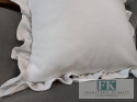 POSZEWKA 50x50cm BIEL ( na jaśka 40 x 40cm ) FALBANY , W STYLU GLAMOUR , LOFT POSZEWKA 50x50cm BIEL ( na jaśka 40 x 40cm ) FALBANY , W STYLU GLAMOUR , LOFT
