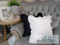 POSZEWKA 50x50cm BIEL ( na jaśka 40 x 40cm ) FALBANY , W STYLU GLAMOUR , LOFT POSZEWKA 50x50cm BIEL ( na jaśka 40 x 40cm ) FALBANY , W STYLU GLAMOUR , LOFT