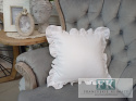 POSZEWKA 50x50cm BIEL ( na jaśka 40 x 40cm ) FALBANY , W STYLU GLAMOUR , LOFT POSZEWKA 50x50cm BIEL ( na jaśka 40 x 40cm ) FALBANY , W STYLU GLAMOUR , LOFT