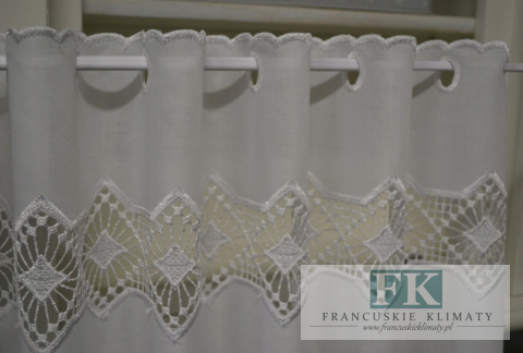 ZAZDROSTKA ETAMINA HAFT AŻUR WYS 45 CM , PROWANSJA , SHABBY CHIC , VINTAGE ZAZDROSTKA ETAMINA HAFT AŻUR WYS 45 CM , PROWANSJA , SHABBY CHIC , VINTAGE
