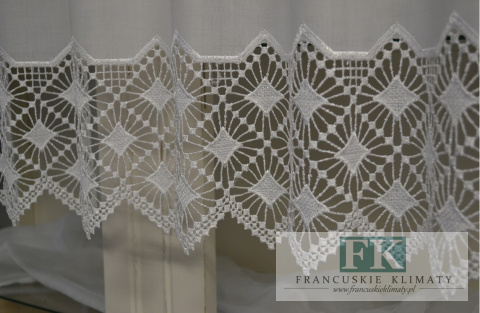 ZAZDROSTKA ETAMINA HAFT AŻUR WYS 45 CM , PROWANSJA , SHABBY CHIC , VINTAGE ZAZDROSTKA ETAMINA HAFT AŻUR WYS 45 CM , PROWANSJA , SHABBY CHIC , VINTAGE