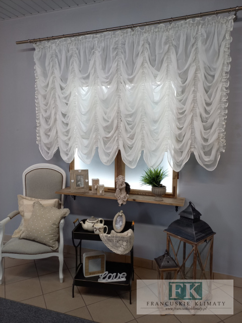 FIRANA DRAPERIA , WOAL LAMÓWKA ecru VINTAGE RETRO