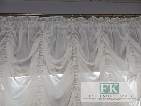 FIRANA DRAPERIA , WOAL LAMÓWKA ecru VINTAGE RETRO