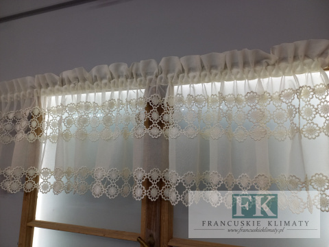LAMBREKIN ZAZDROSTKA GIPIURA BATYST 300/45-50 cm PROWANSJA SHABBY CHIC VINTAGE LAMBREKIN ZAZDROSTKA GIPIURA BATYST 300/45-50 cm PROWANSJA SHABBY CHIC VINTAGE