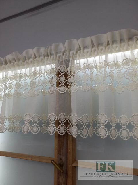 LAMBREKIN ZAZDROSTKA GIPIURA BATYST 300/45-50 cm PROWANSJA SHABBY CHIC VINTAGE LAMBREKIN ZAZDROSTKA GIPIURA BATYST 300/45-50 cm PROWANSJA SHABBY CHIC VINTAGE