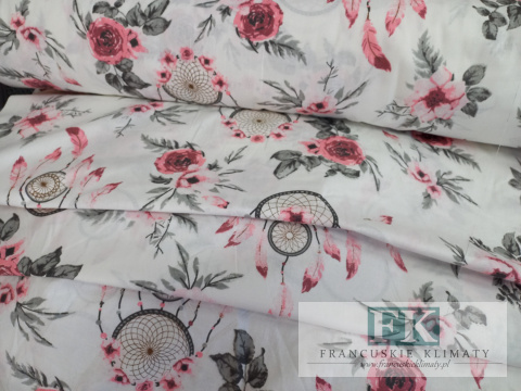 TKANINA BAWEŁNIANA , BAWEŁNA 100% , szer 160 CM ŁAPACZ SNÓW