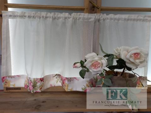 ZAZDROSTKA 130/50 batyst krem , margines kwiaty, PROWANSJA , SHABBY CHIC ZAZDROSTKA 130/50 batyst krem , margines kwiaty, PROWANSJA , SHABBY CHIC
