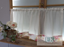 ZAZDROSTKA 130/50 batyst krem , margines kwiaty, PROWANSJA , SHABBY CHIC