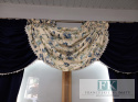 KPL. ZASŁONY + LAMBREKIN granat KWIATY , PROWANSJA , SHABBY CHIC , VINTAGE KPL. ZASŁONY + LAMBREKIN granat KWIATY , PROWANSJA , SHABBY CHIC , VINTAGE