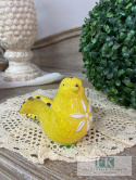 FIGURKA ŻÓŁTY PTASZEK 15 CM SHABBY VINTAGE