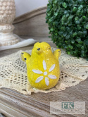 FIGURKA ŻÓŁTY PTASZEK 15 CM SHABBY VINTAGE