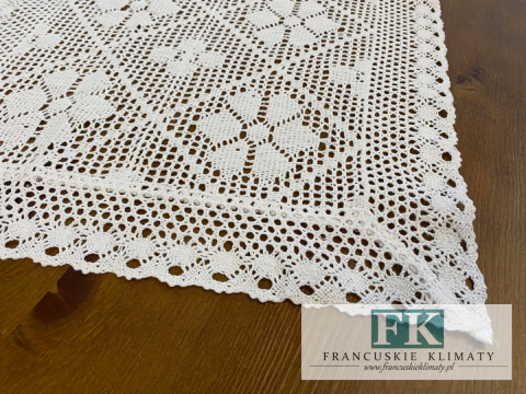 OBRUS NICIANY BIEŻNIK szydełko 40 X 180 CM , 100 % BAWEŁNA tkany klockowo SZYDEŁKOWY OBRUS NICIANY BIEŻNIK szydełko 40 X 180 CM , 100 % BAWEŁNA tkany klockowo SZYDEŁKOWY