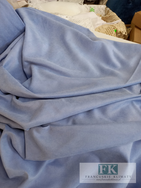 ZASŁONA HAMPTON 140 x 250 błękit niebieski blue